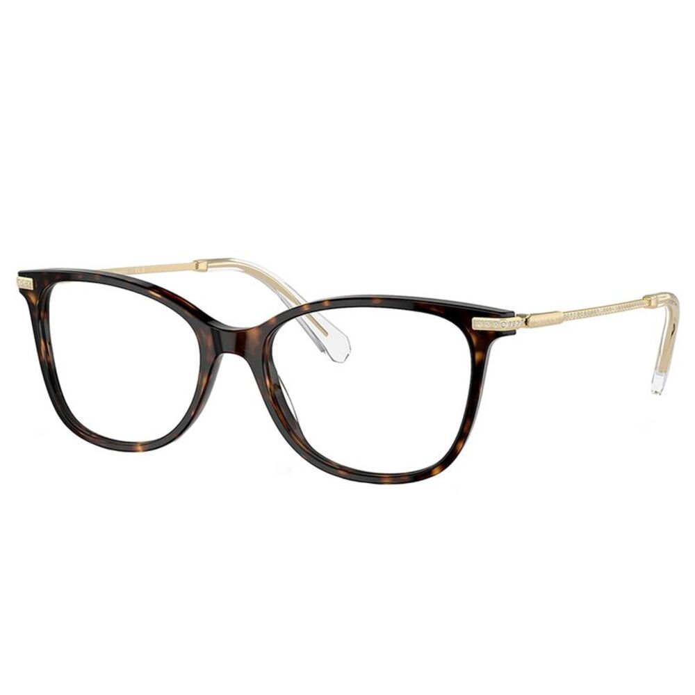 Swarovski SK 2010 1002 Dark Havana Metal Square Eyeglasses 52mm